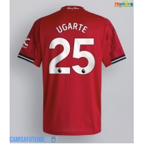 Camisa de time de futebol Manchester United Manuel Ugarte #25 Replicas 1º Equipamento 2025-26 Manga Curta